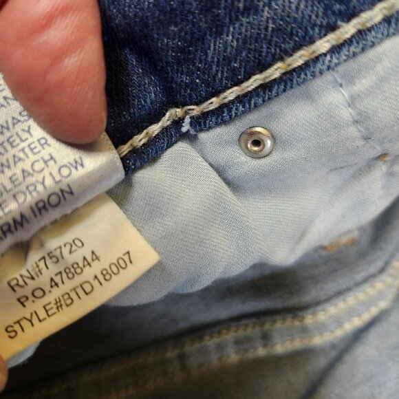 Daytrip Womens 33R Virgo Bootcut Jeans Blue High Rise Denim Medium Wash Stretch - Picture 14 of 16